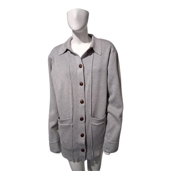Grace Karin Chunky Women's size Large Casual Button Up Cozycore Career Cardigan - Picture 7 of 10